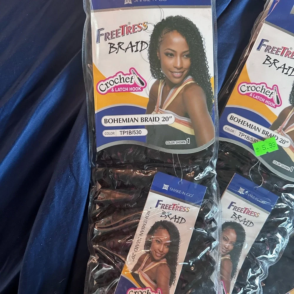 FreeTress 20” Braid Bohemian Crochet Hair - Black/Red (TP1B/530)